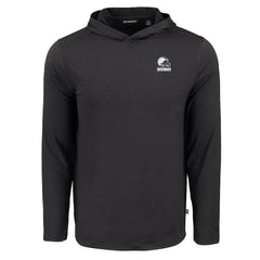 Cleveland Browns Cutter & Buck Coastline Epic Comfort Eco Recycled Long Sleeve Hooded T-Shirt | NFL Online