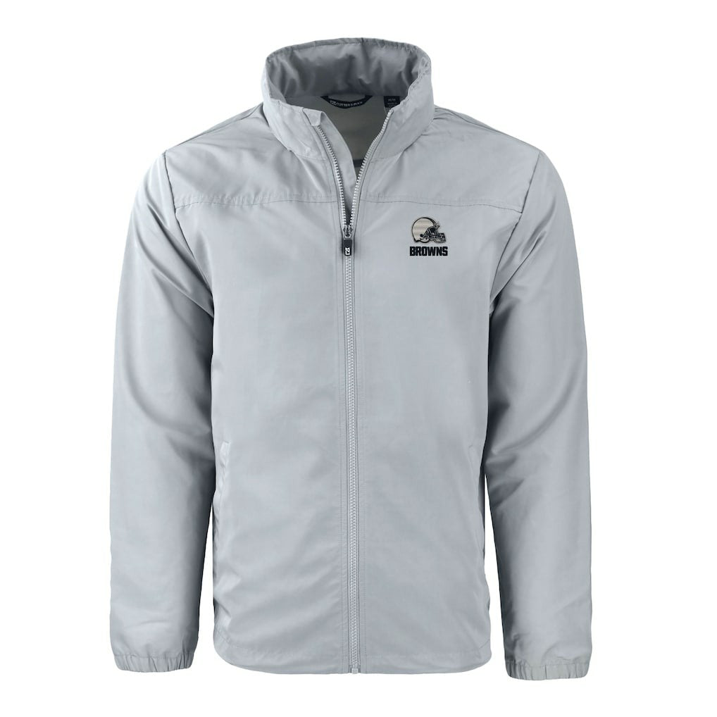 Cleveland Browns Cutter & Buck Charter Eco Recycled Full-Zip Hoodie Jacket | NFL Online