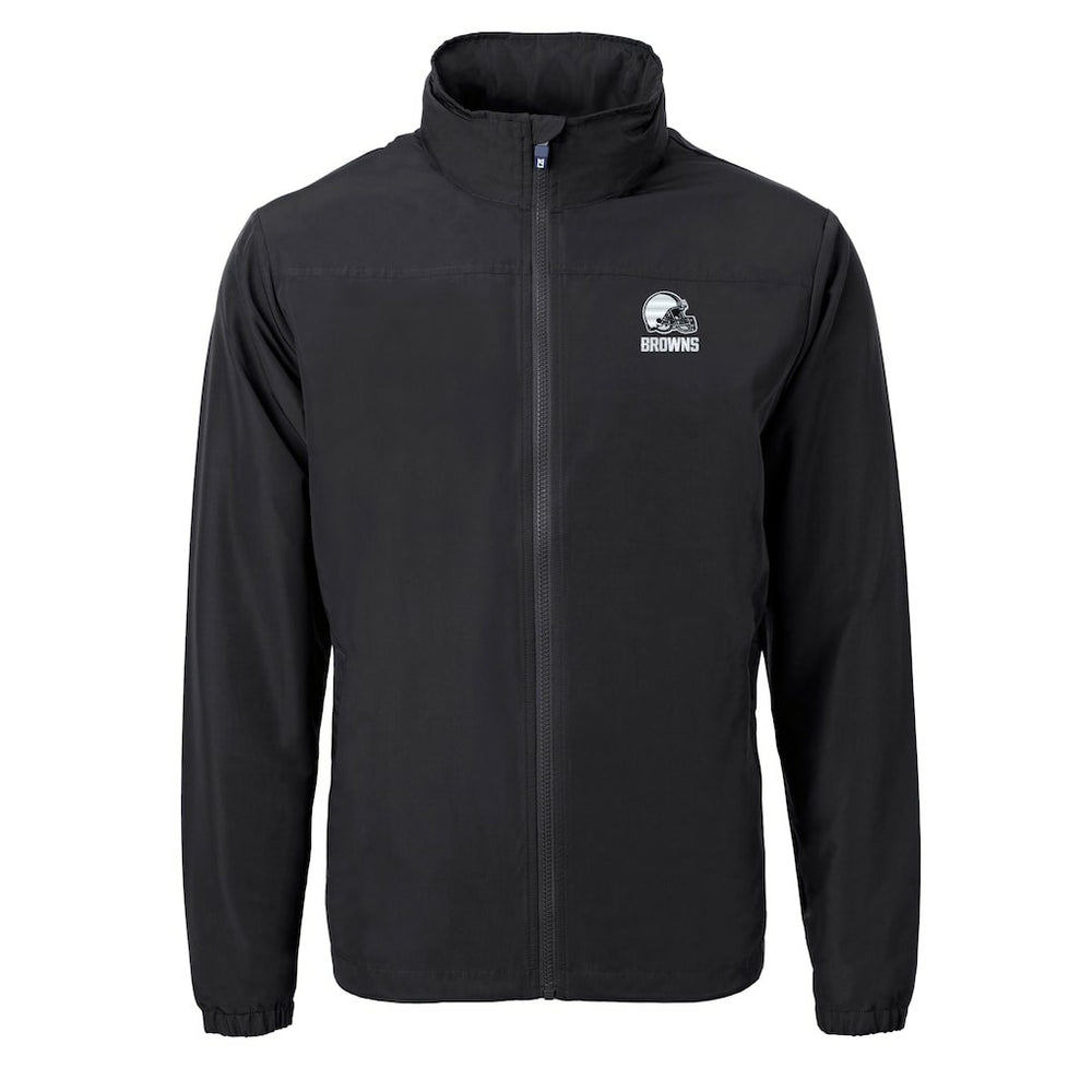 Cleveland Browns Cutter & Buck Charter Eco Recycled Full-Zip Hoodie Jacket | NFL Discount