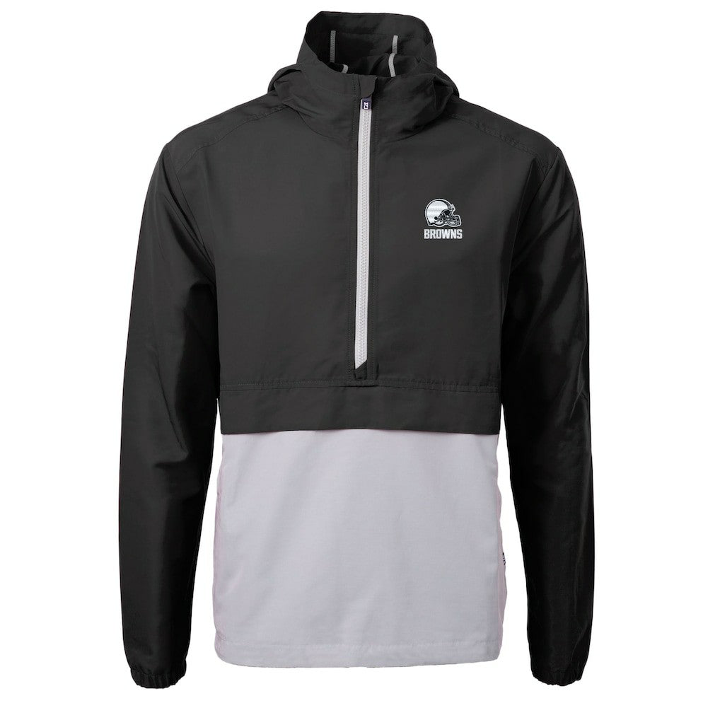 Cleveland Browns Cutter & Buck Charter Eco Recycled Anorak Half-Zip Hoodie Jacket | NFL Online