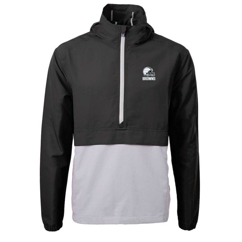 Cleveland Browns Cutter & Buck Charter Eco Recycled Anorak Half-Zip Hoodie Jacket | NFL Online