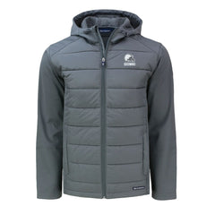 Cleveland Browns Cutter & Buck Evoke Hybrid Eco Softshell Recycled Full-Zip Hooded Jacket | NFL Outlet
