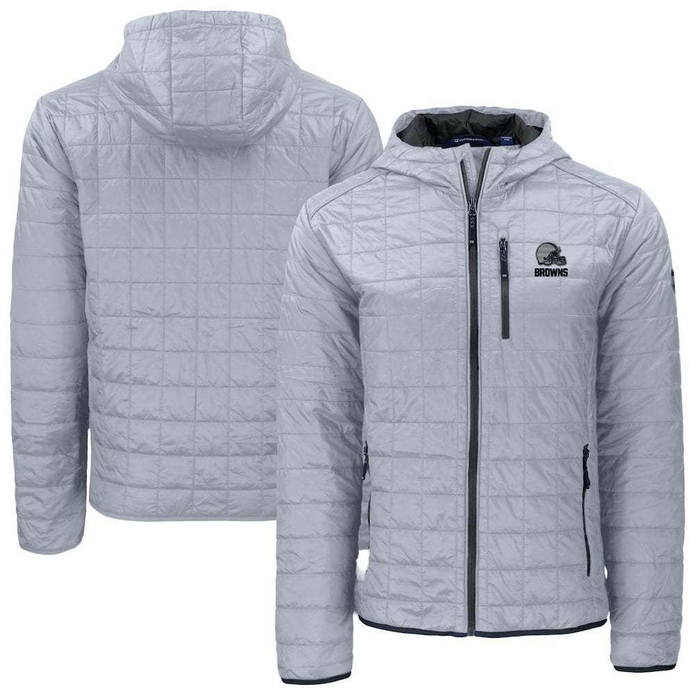 Cleveland Browns Cutter & Buck Rainier Primaloft Eco Full-Zip Hooded Jacket | NFL Online