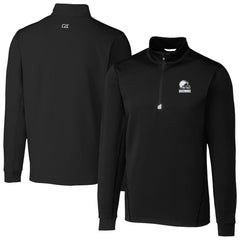 Cleveland Browns Cutter & Buck Big & Tall Traverse Stretch Eco Quarter-Zip Pullover Top | NFL On sale