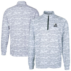 Cleveland Browns Cutter & Buck Big & Tall Traverse Stretch Eco Camo Print Quarter-Zip Top | NFL Discount