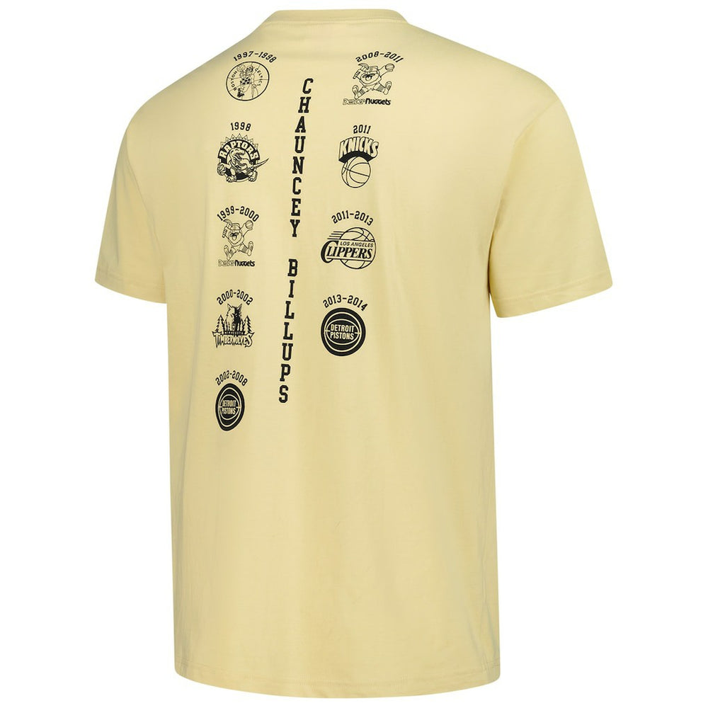 Cream Chauncey Billups Detroit Pistons Premium T-Shirt | NBA