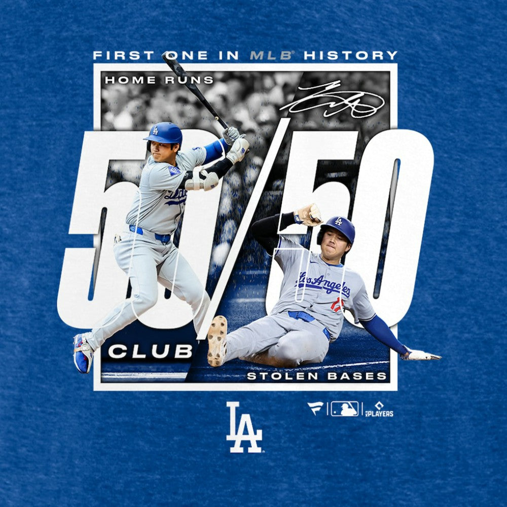 Shohei Ohtani Los Angeles Dodgers Fanatics 50/50 Club T-Shirt - MLB T-shirts