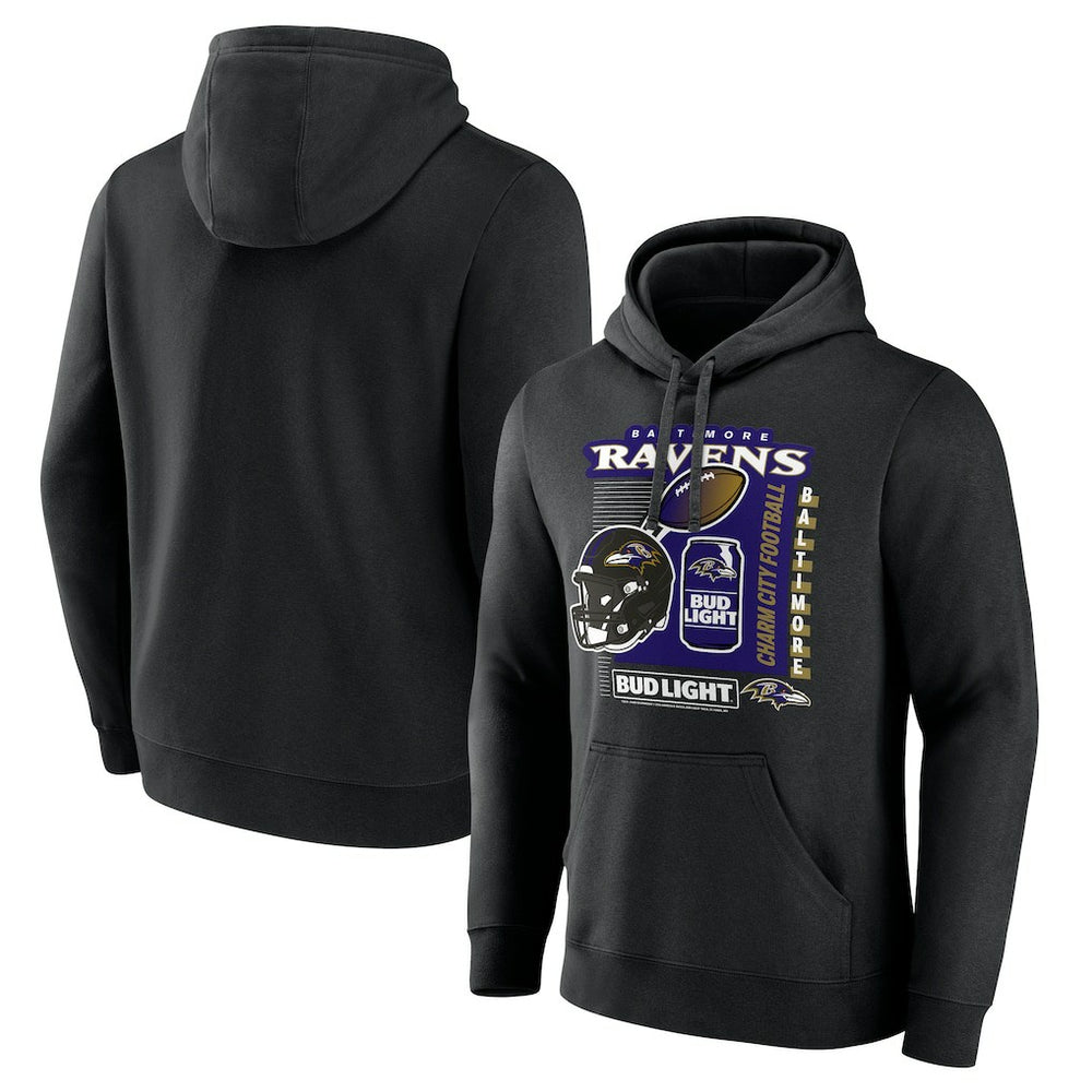 Baltimore Ravens Bud Light Pullover Hoodie | NFL Outlet