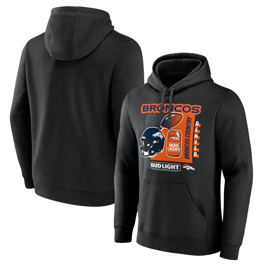 Denver Broncos Bud Light Pullover Hoodie | NFL Near me