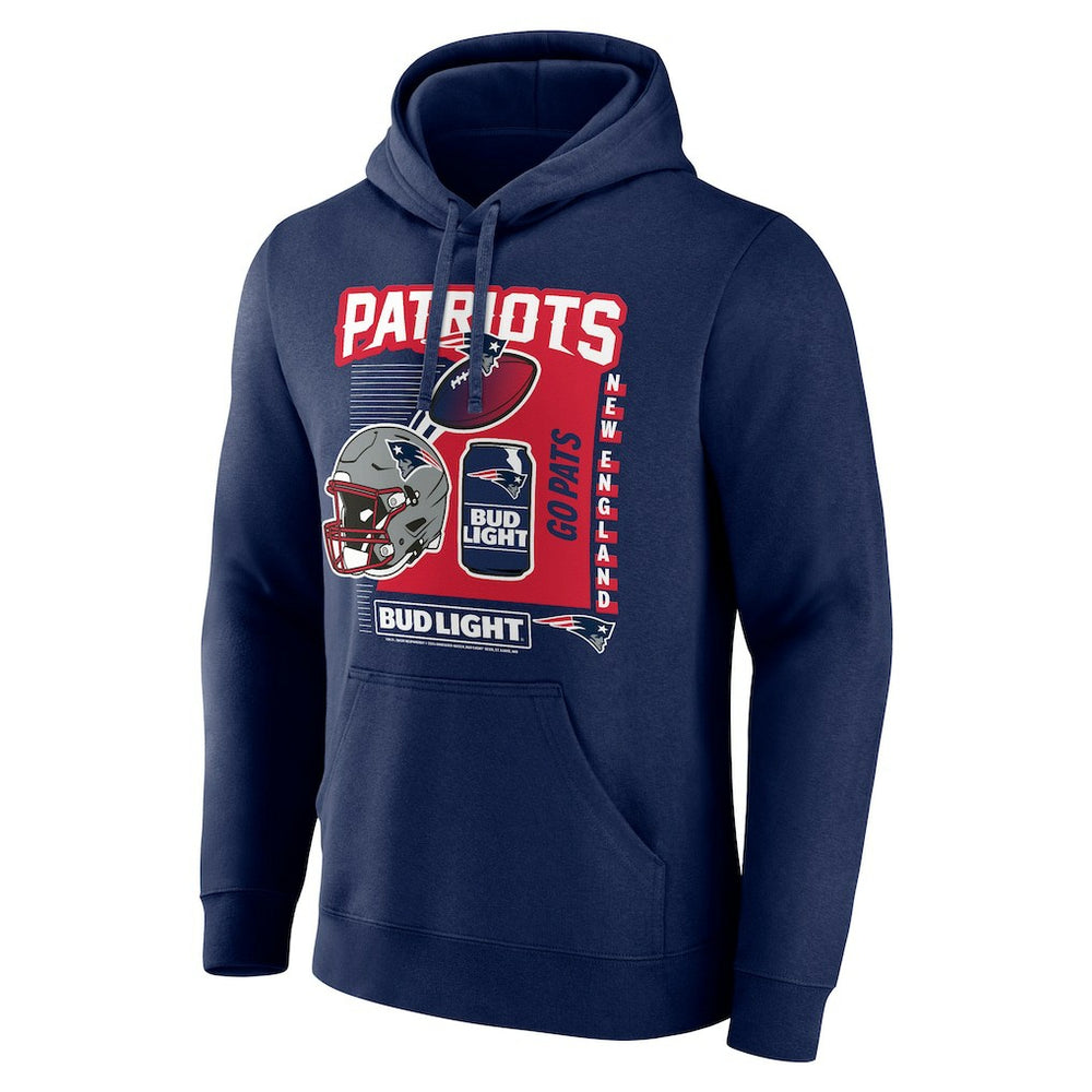 New England Patriots Bud Light Pullover Hoodie | NFL Hot