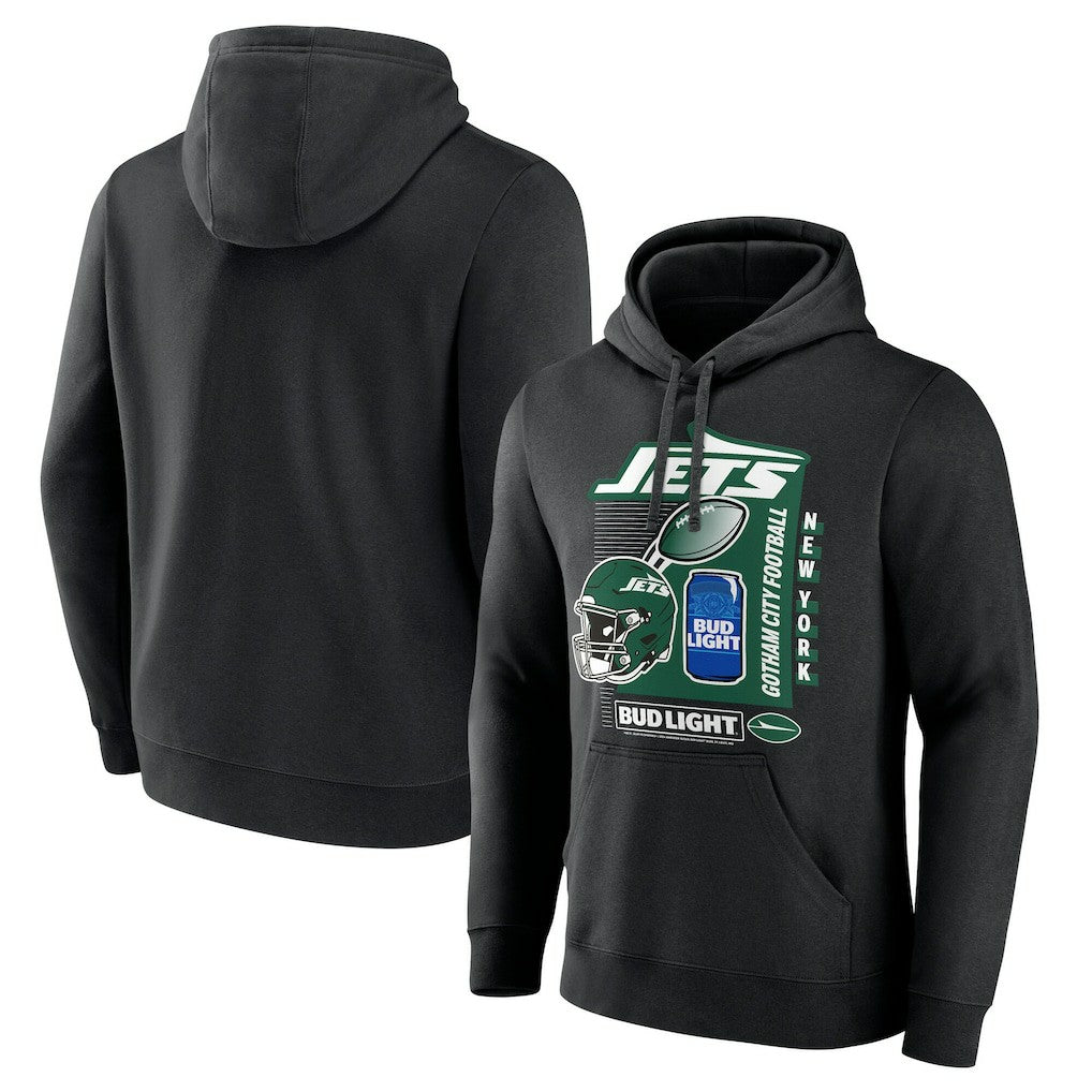New York Jets Bud Light Pullover Hoodie | NFL New