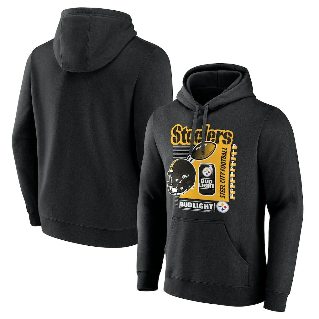 Pittsburgh Steelers Bud Light Pullover Hoodie | NFL Hot
