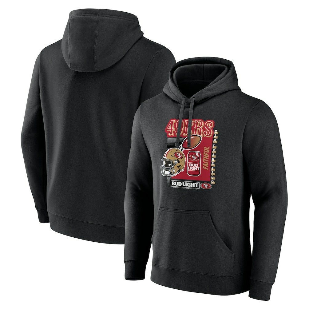 San Francisco 49ers Bud Light Pullover Hoodie | NFL Sale