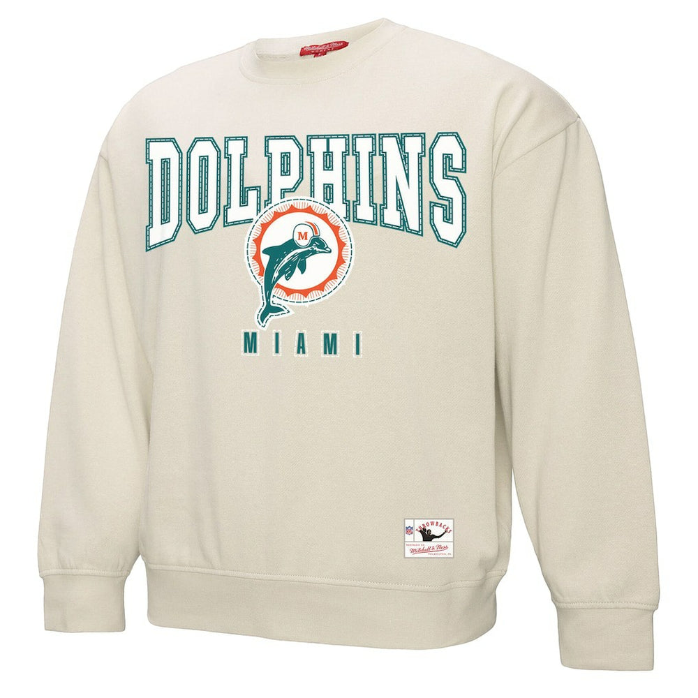 Miami Dolphins Women's Fandom Fleece Pullover Sweatshirt | NFL New