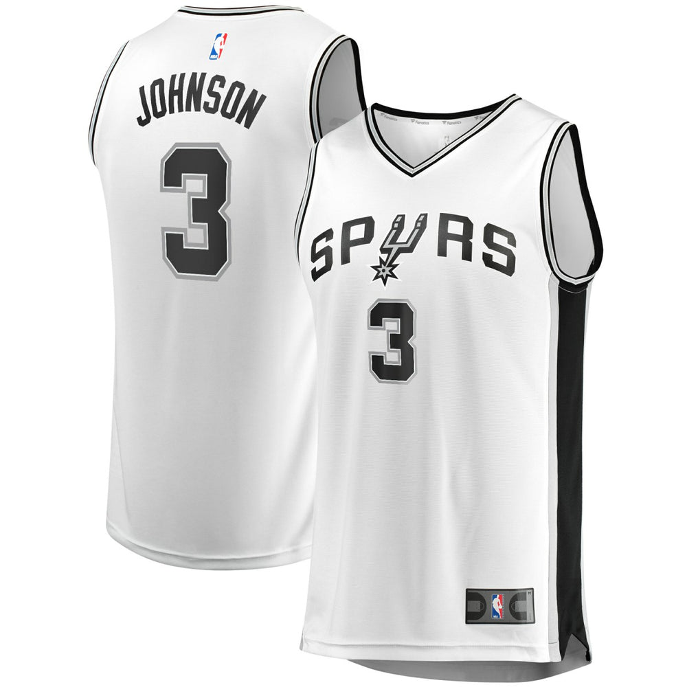 White Keldon Johnson San Antonio Spurs Fast Break Association Jersey | NBA