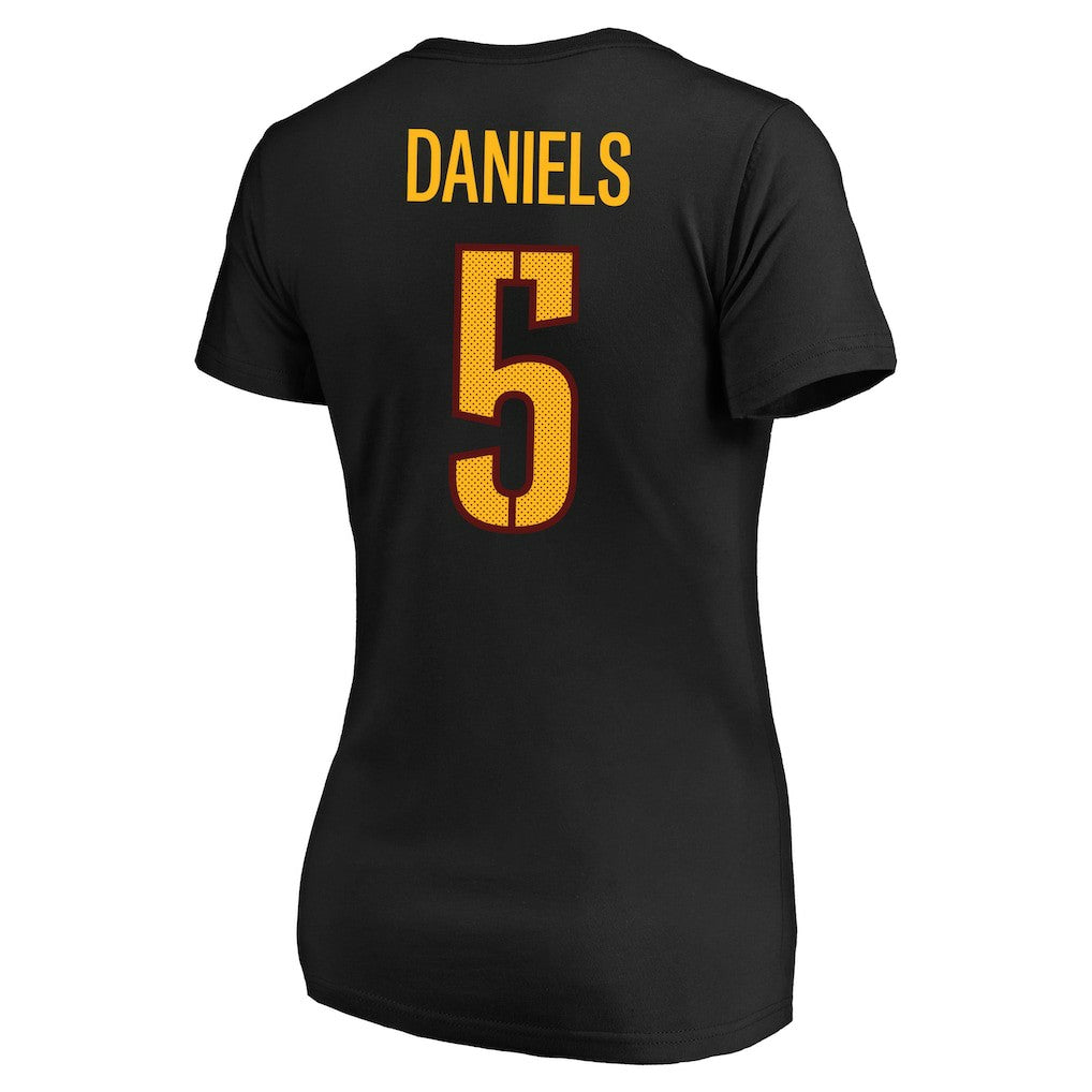 Washington Commanders Jayden Daniels  Women's Plus Size Fair Catch Name & Number Scoop Neck T-Shirt | NFL US
