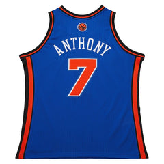 Blue Carmelo Anthony New York Knicks 2010/11 Hardwood Classics Authentic Jersey | NBA