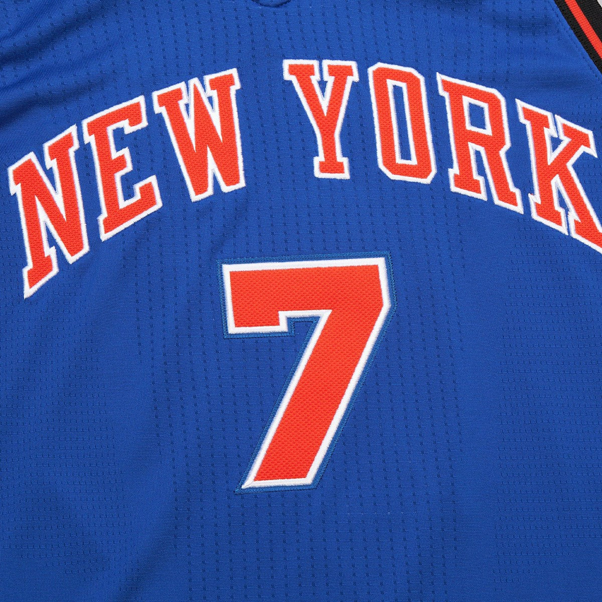 Blue Carmelo Anthony New York Knicks 2010/11 Hardwood Classics Authentic Jersey | NBA