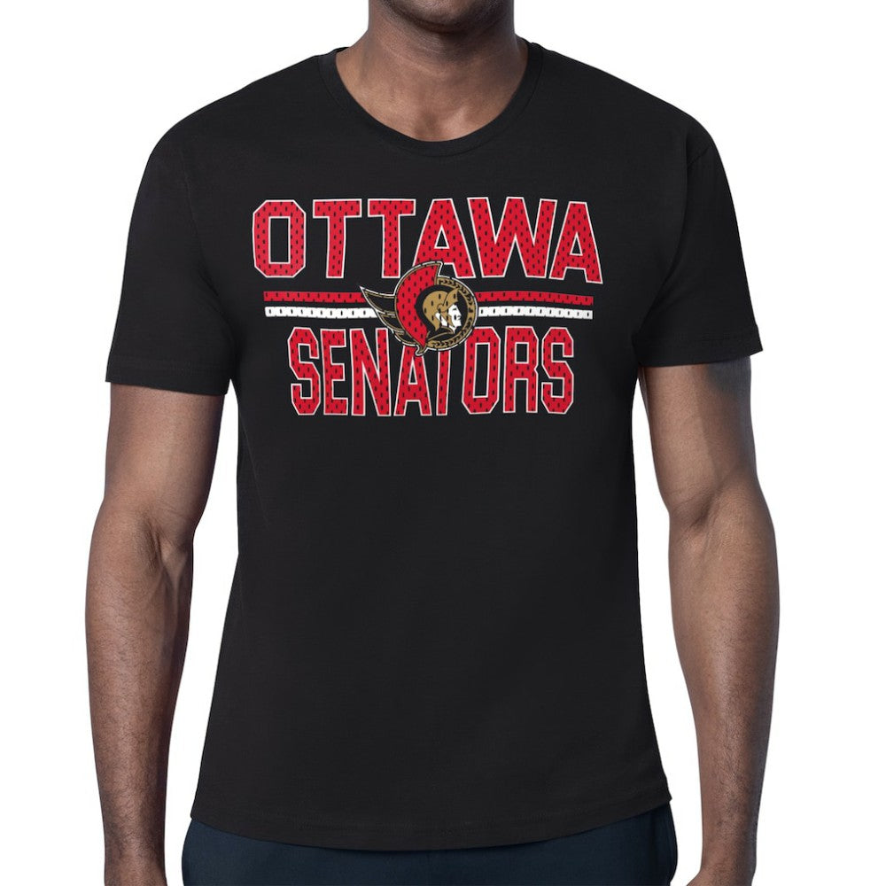 Ottawa Senators Starter Mesh Look Team Name T-Shirt -  NHL T-shirts