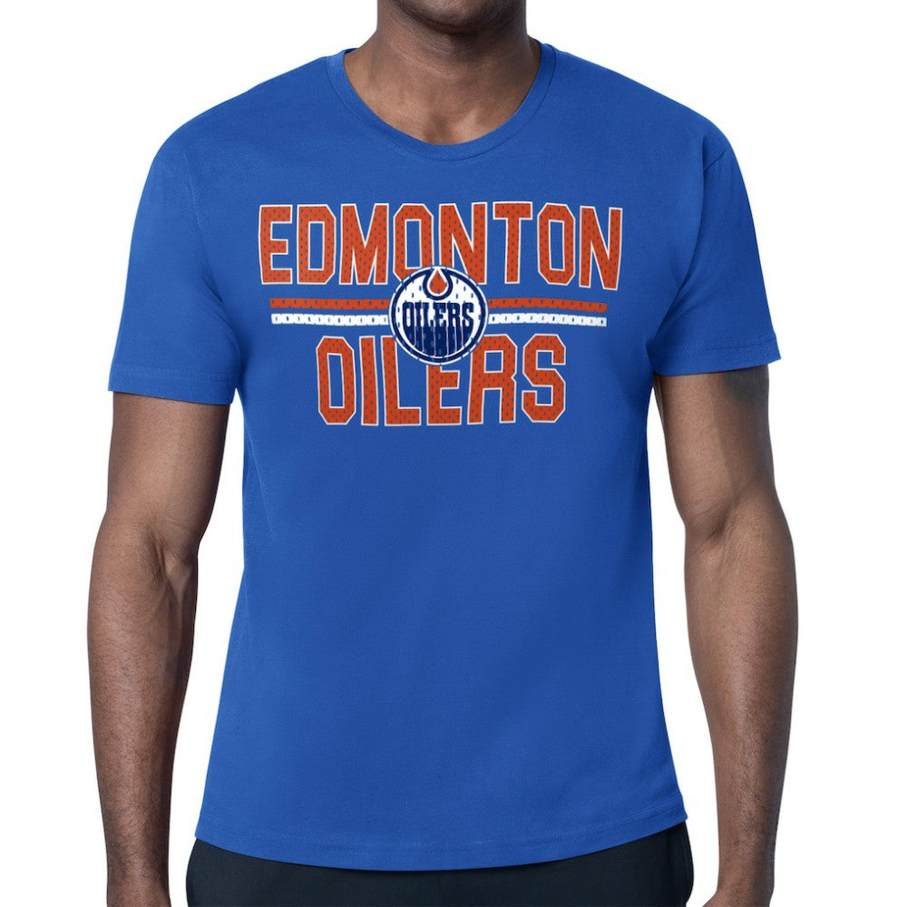 Edmonton Oilers Starter Mesh Look Team Name T-Shirt -  NHL T-shirts