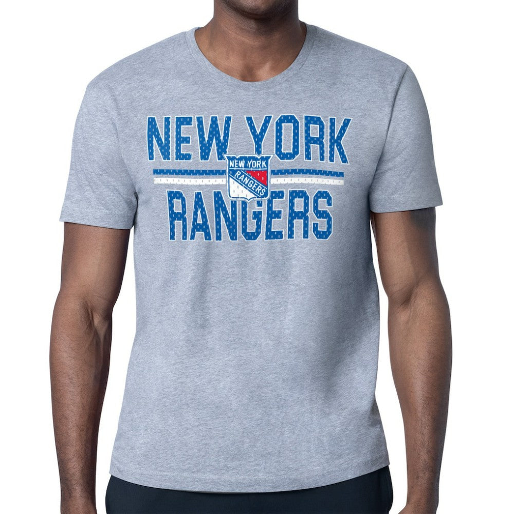 New York Rangers Starter Mesh Look Team Name T-Shirt -  NHL T-shirts
