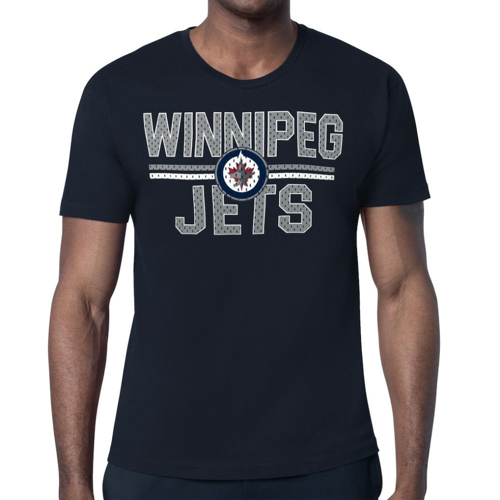 Winnipeg Jets Starter Mesh Look Team Name T-Shirt -  NHL T-shirts