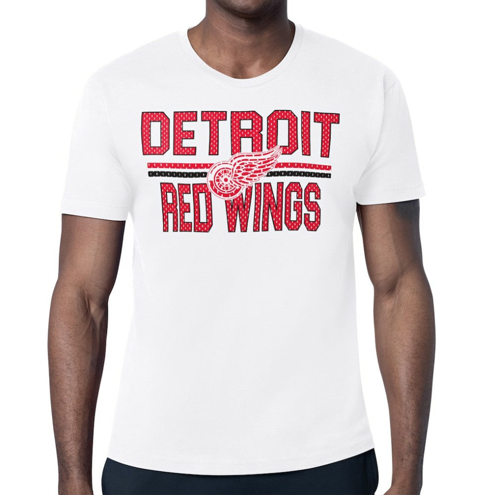 Detroit Red Wings Starter Mesh Look Team Name T-Shirt -  NHL T-shirts