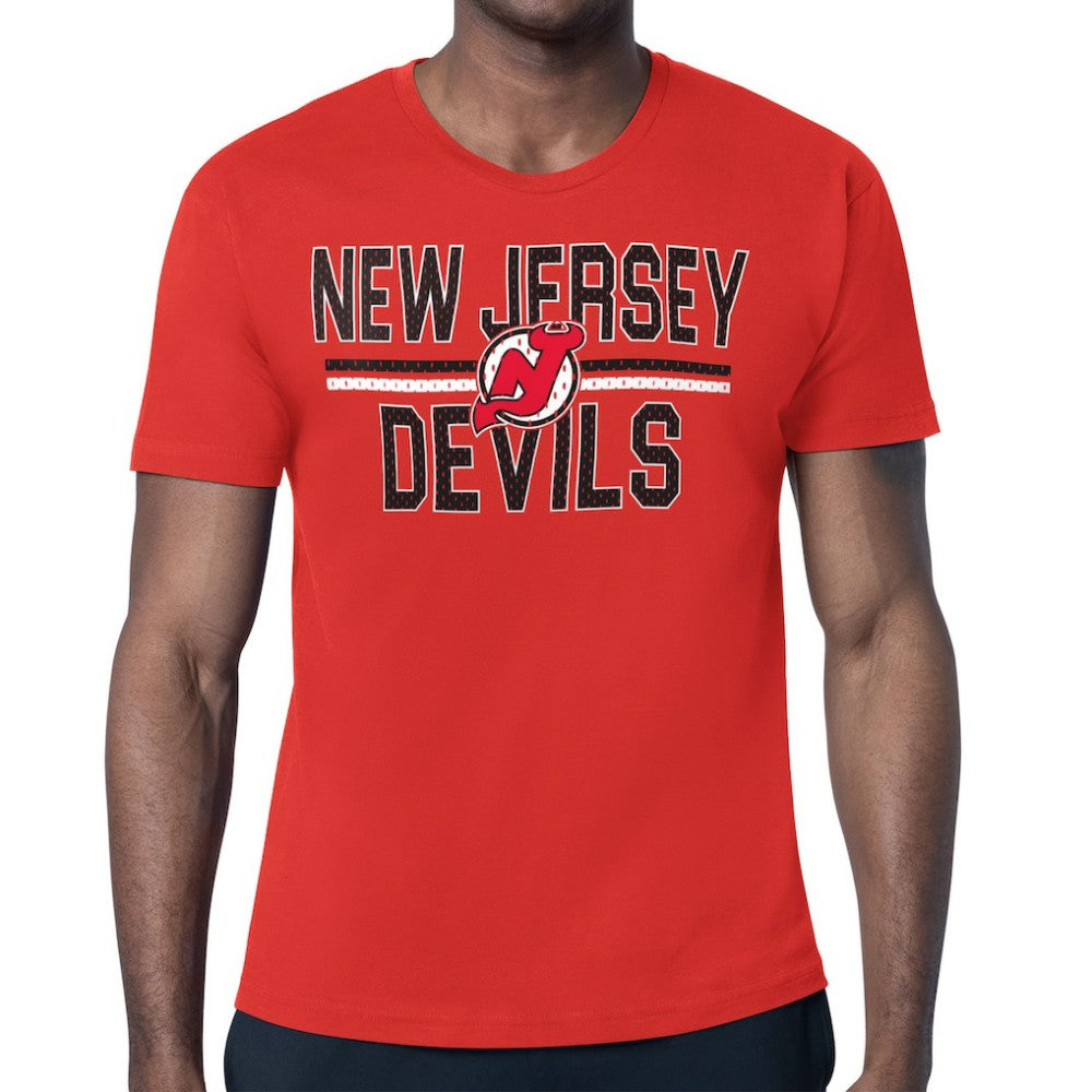 New Jersey Devils Starter Mesh Look Team Name T-Shirt -  NHL T-shirts