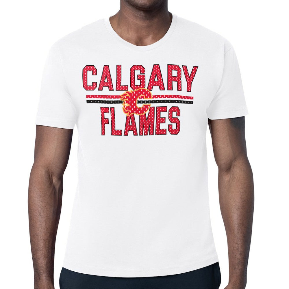 Calgary Flames Starter Mesh Look Team Name T-Shirt -  NHL T-shirts