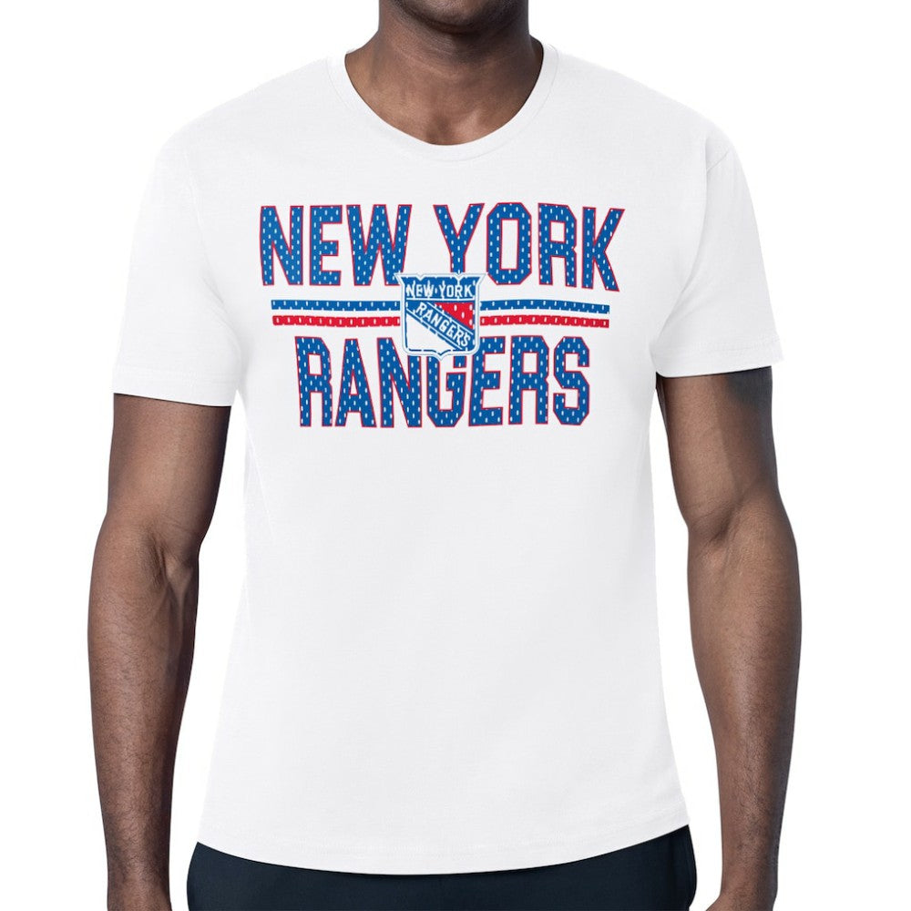 New York Rangers Starter Mesh Look Team Name T-Shirt -  NHL T-shirts