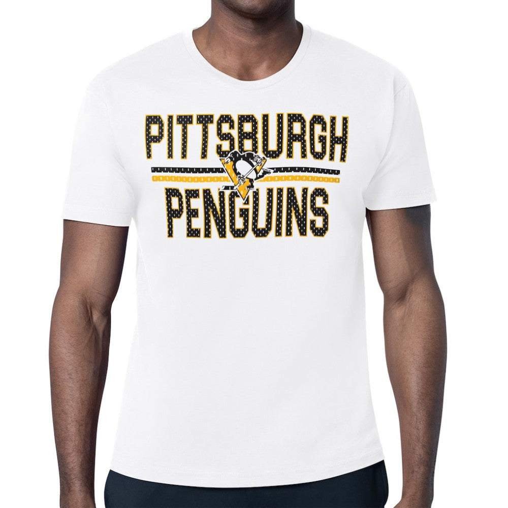 Pittsburgh Penguins Starter Mesh Look Team Name T-Shirt -  NHL T-shirts