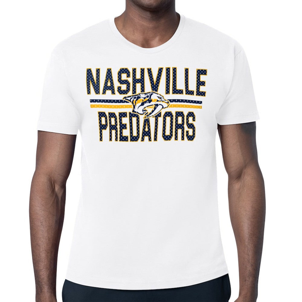 Nashville Predators Starter Mesh Look Team Name T-Shirt -  NHL T-shirts