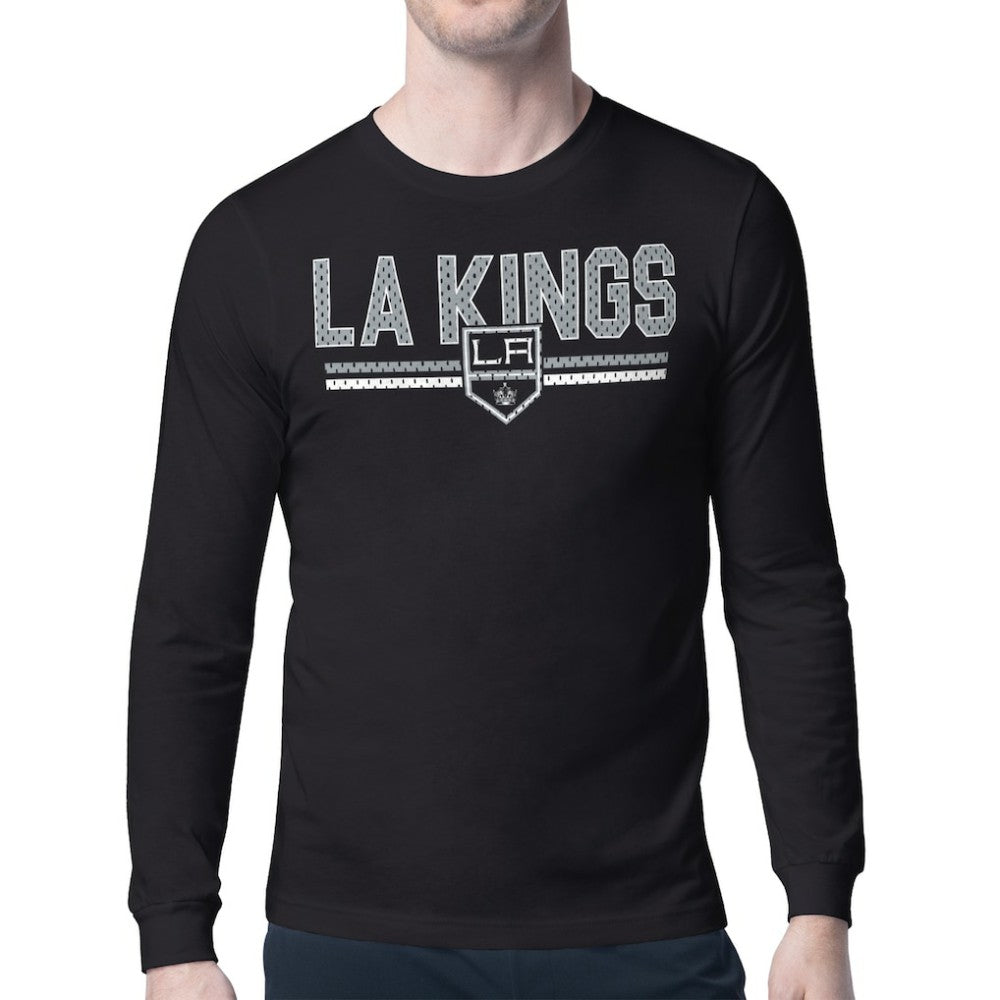 Los Angeles Kings Starter Mesh Look Team Name Long Sleeve T-Shirt -  NHL T-shirts
