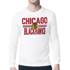 Chicago Blackhawks Starter Mesh Look Team Name Long Sleeve T-Shirt -  NHL T-shirts