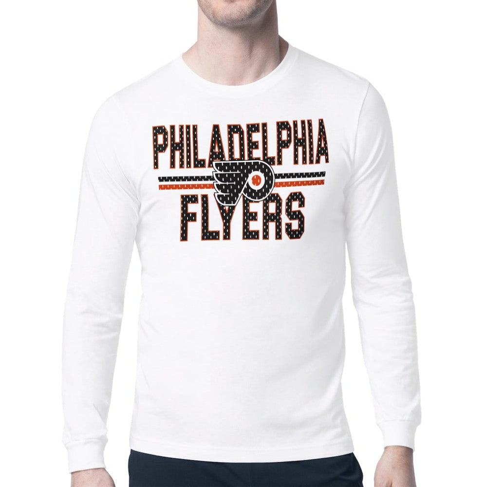 Philadelphia Flyers Starter Mesh Look Team Name Long Sleeve T-Shirt -  NHL T-shirts
