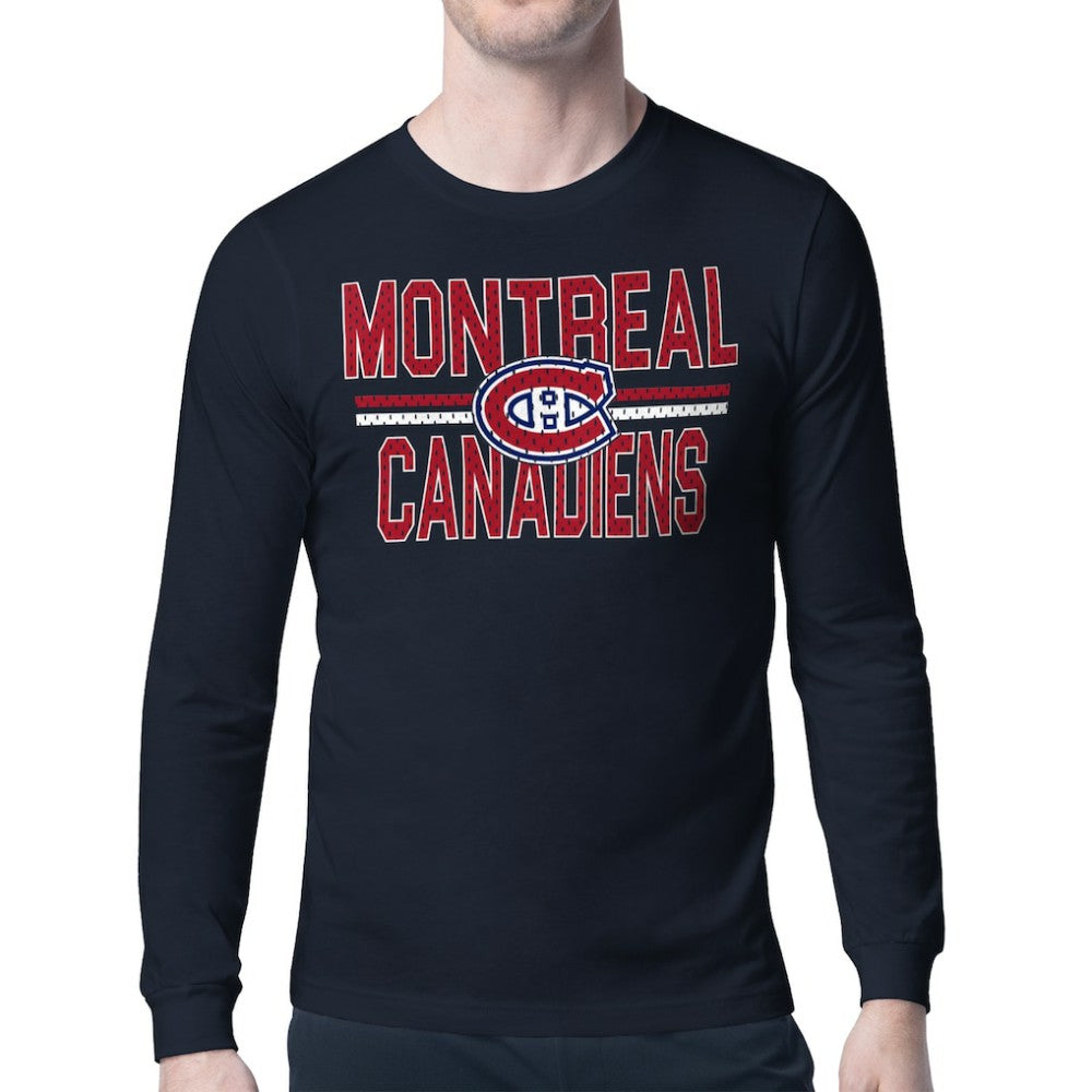 Montreal Canadiens Starter Mesh Look Team Name Long Sleeve T-Shirt -  NHL T-shirts