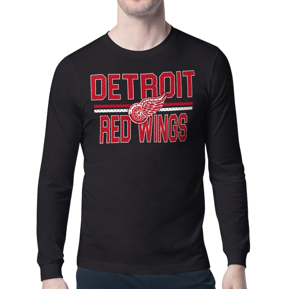 Detroit Red Wings Starter Mesh Look Team Name Long Sleeve T-Shirt -  NHL T-shirts