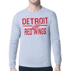 Detroit Red Wings Starter Mesh Look Team Name Logo Long Sleeve T-Shirt -  NHL T-shirts