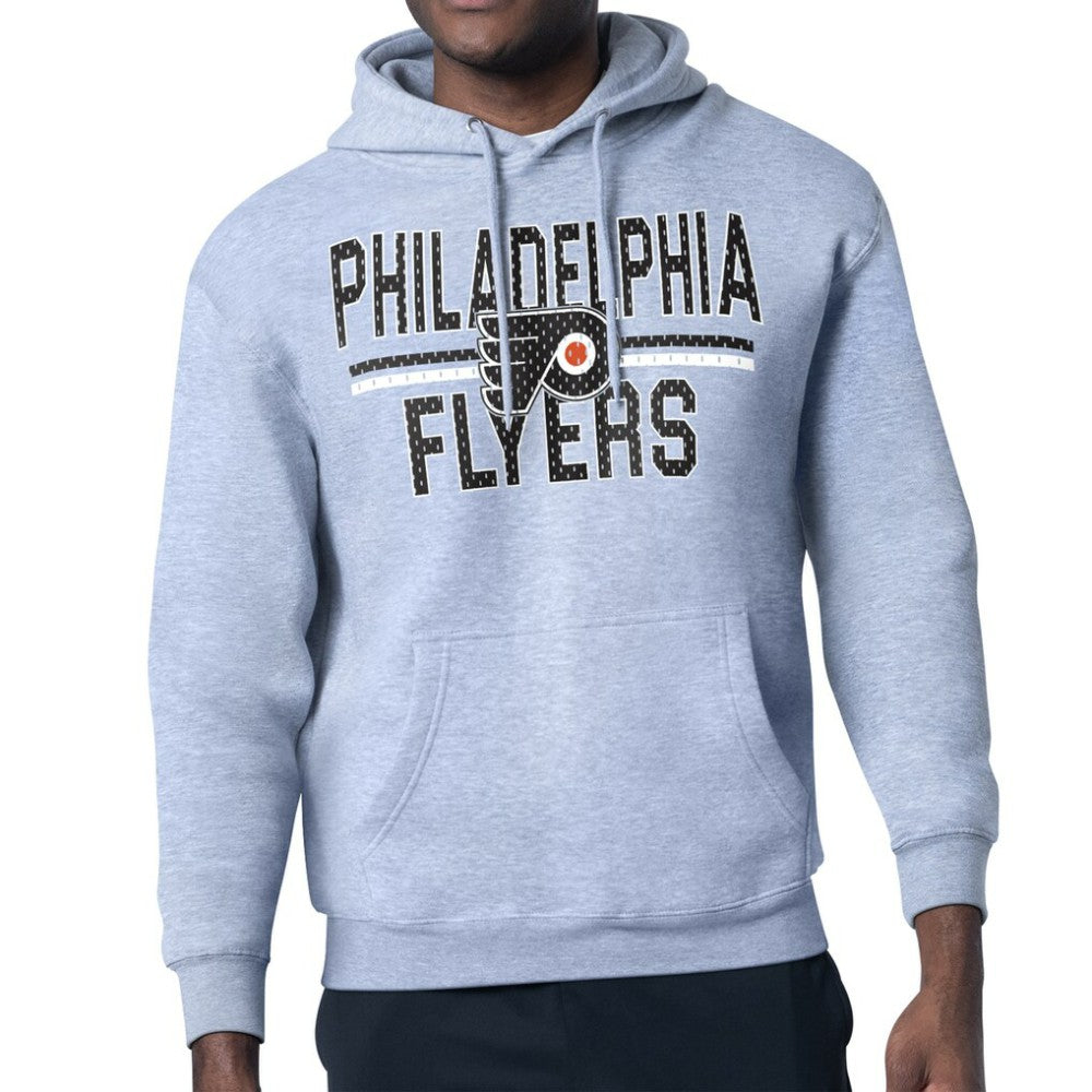 Philadelphia Flyers Starter Mesh Look Team Name Logo Tri-Blend Pullover Hoodie -  NHL Hoodies