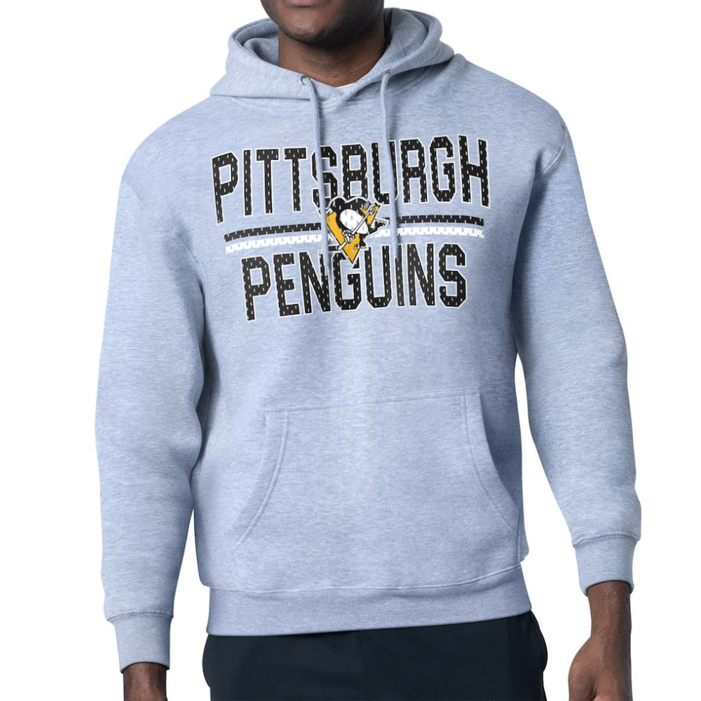 Pittsburgh Penguins Starter Mesh Look Team Name Logo Tri-Blend Pullover Hoodie -  NHL Hoodies