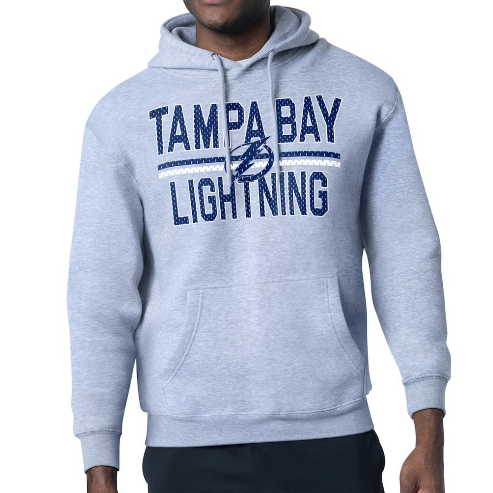 Tampa Bay Lightning Starter Mesh Look Team Name Logo Tri-Blend Pullover Hoodie -  NHL Hoodies