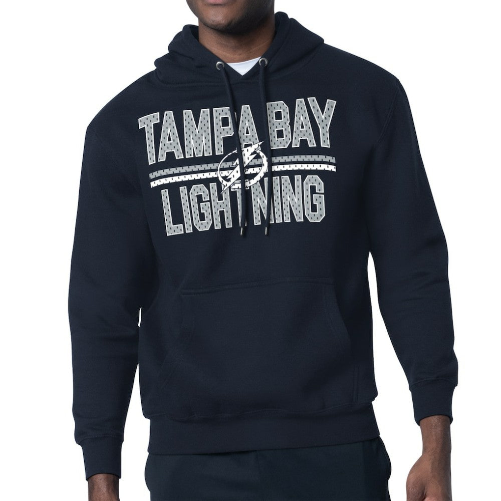 Tampa Bay Lightning Starter Mesh Look Team Name Logo Tri-Blend Pullover Hoodie -  NHL Hoodies