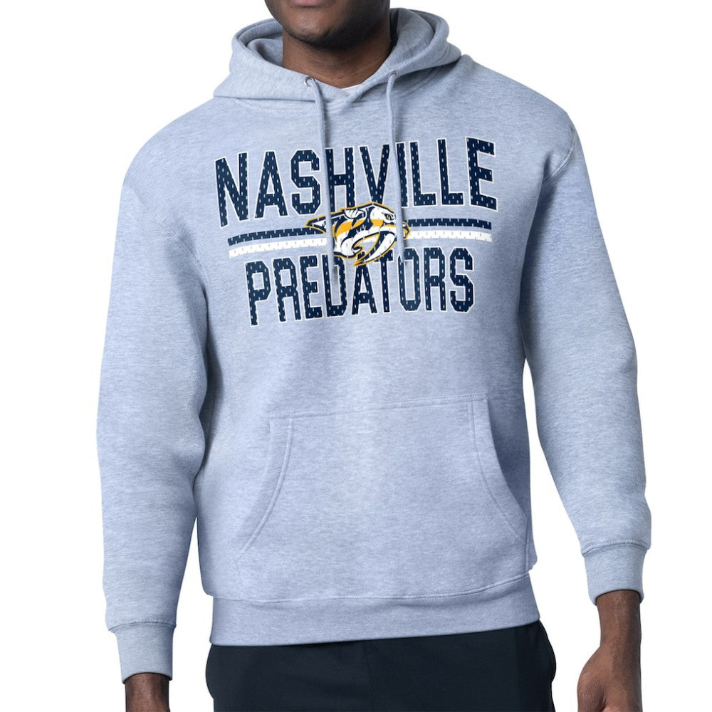 Nashville Predators Starter Mesh Look Team Name Logo Tri-Blend Pullover Hoodie -  NHL Hoodies