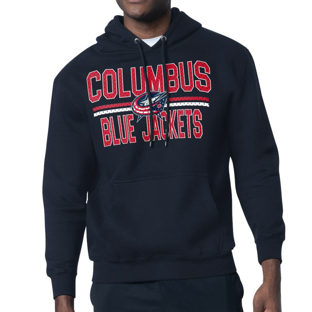 Columbus Blue Jackets Starter Mesh Look Team Name Logo Tri-Blend Pullover Hoodie -  NHL Hoodies