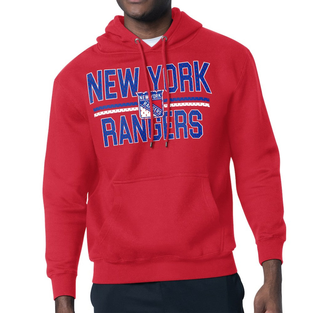 New York Rangers Starter Mesh Look Team Name Logo Tri-Blend Pullover Hoodie -  NHL Hoodies