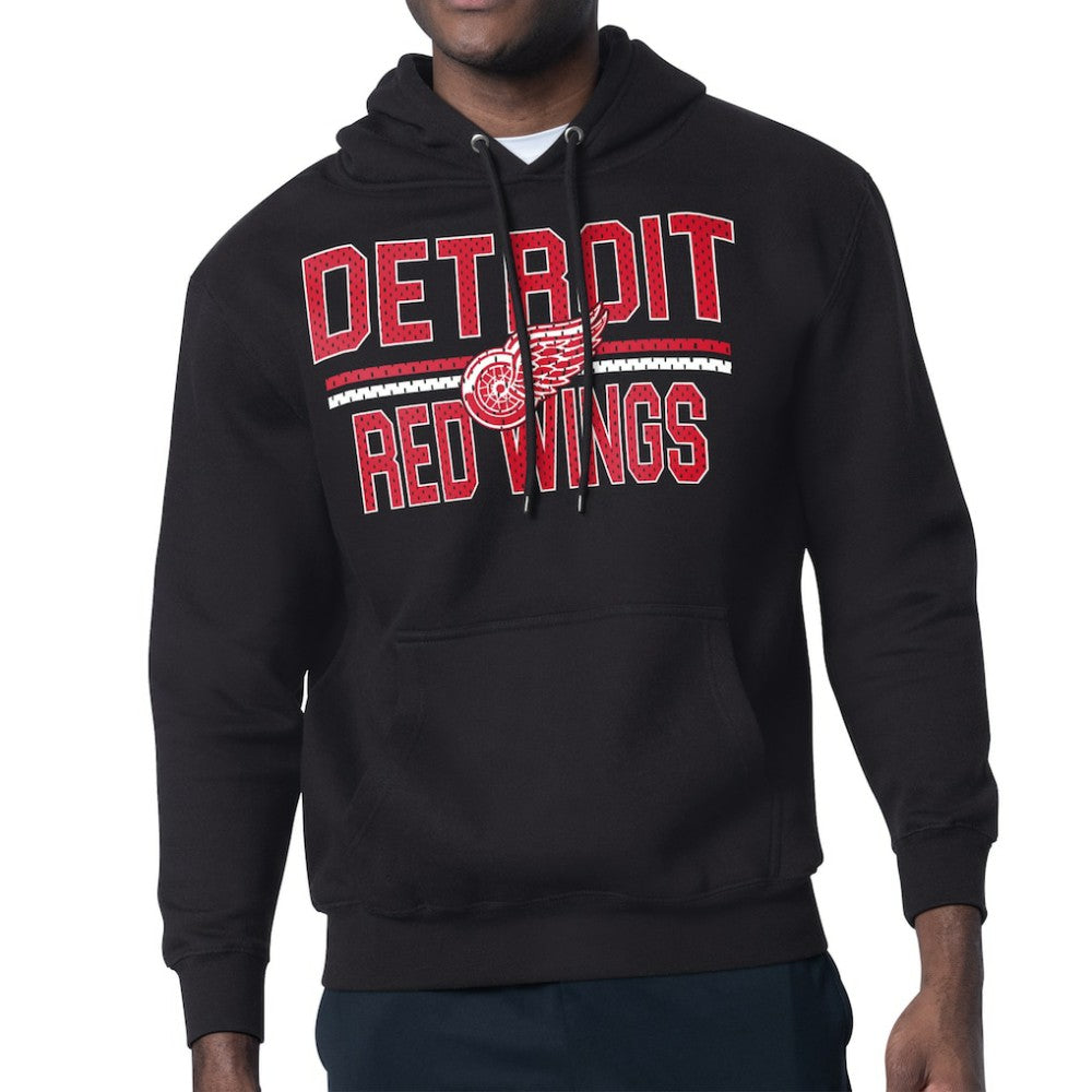 Detroit Red Wings Starter Mesh Look Team Name Logo Tri-Blend Pullover Hoodie -  NHL Hoodies