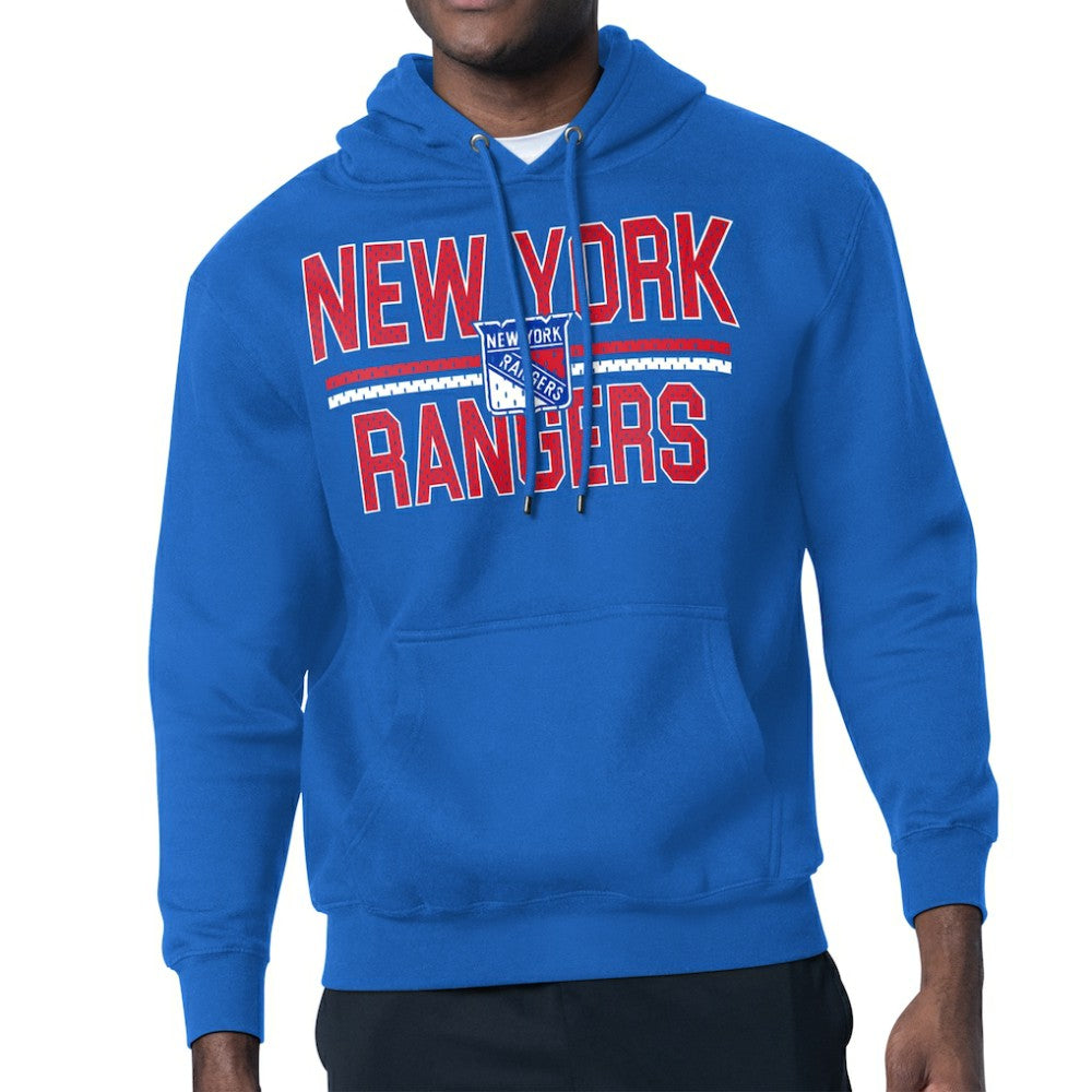 New York Rangers Starter Mesh Look Team Name Logo Tri-Blend Pullover Hoodie -  NHL Hoodies
