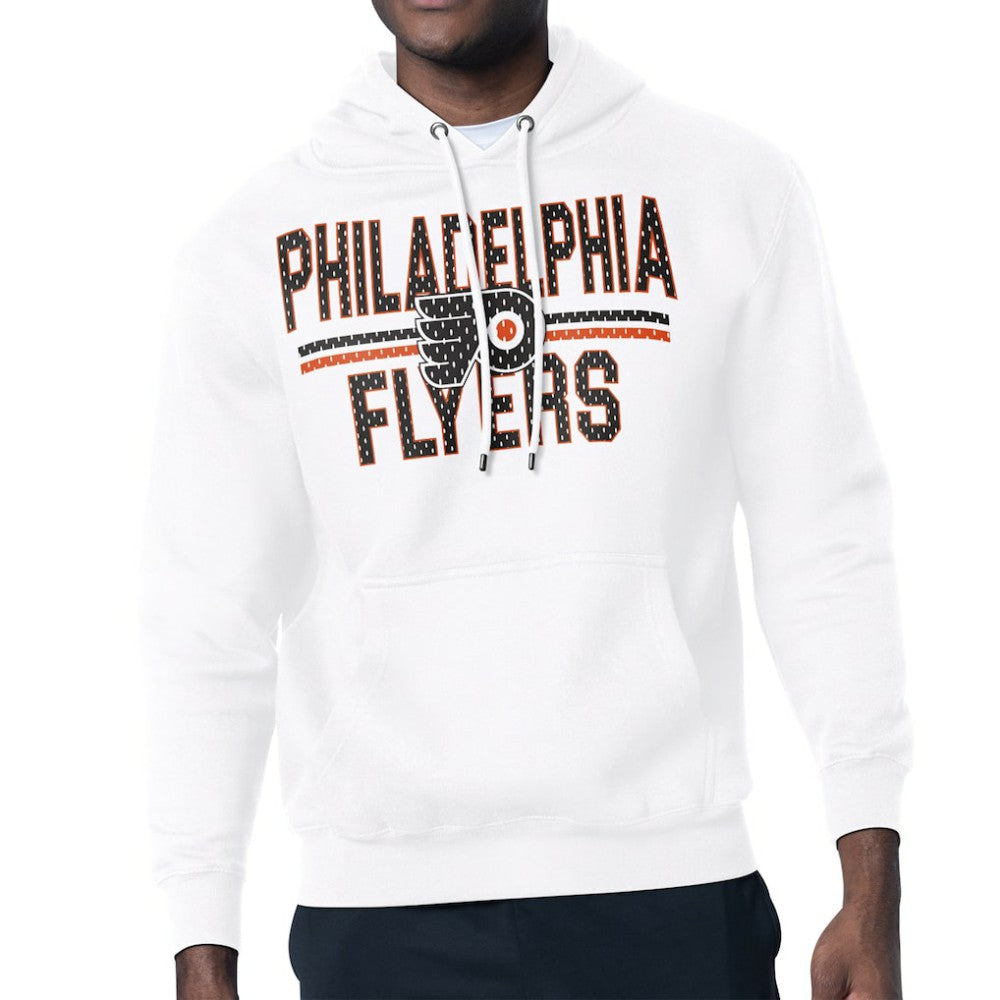 Philadelphia Flyers Starter Mesh Look Team Name Logo Tri-Blend Pullover Hoodie -  NHL Hoodies