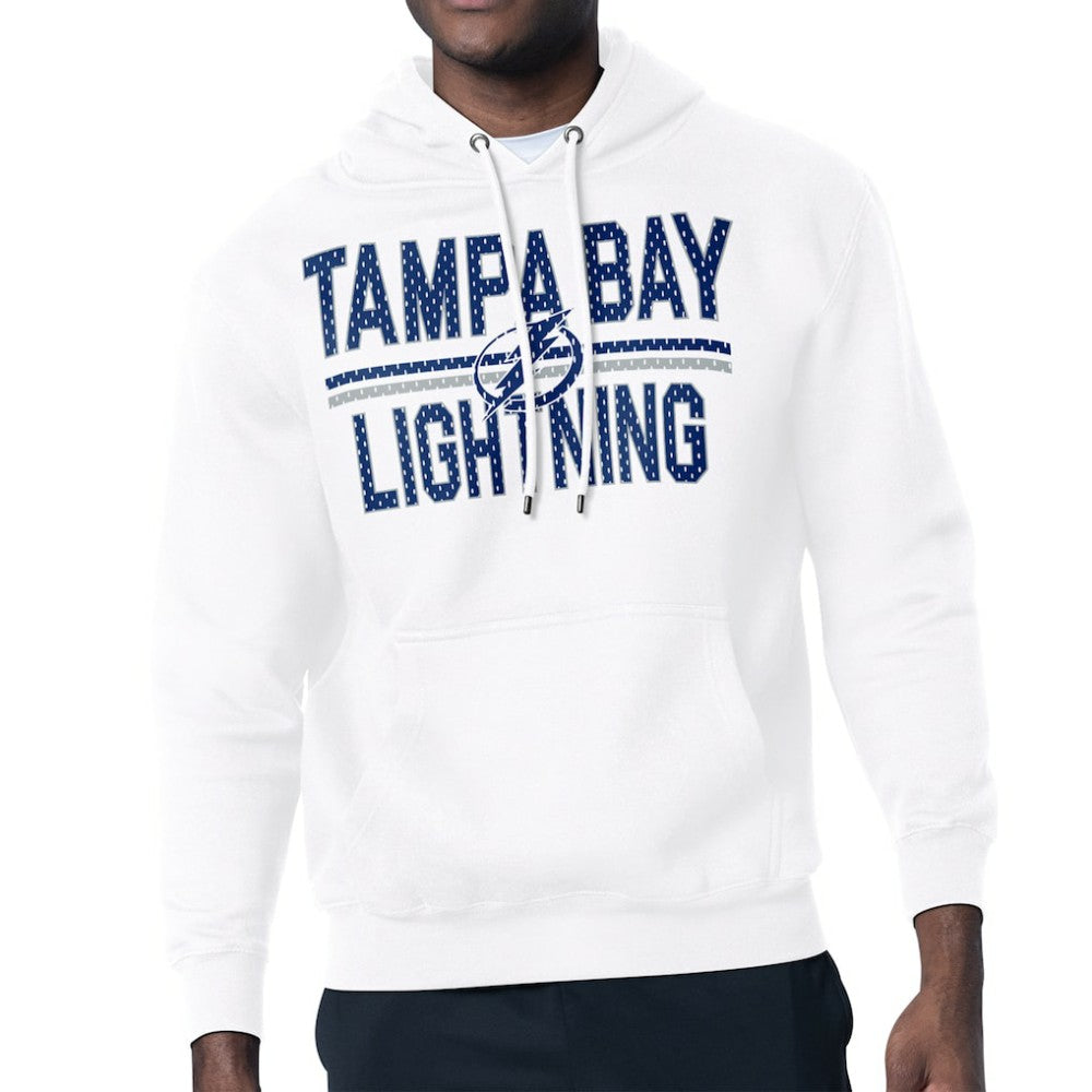 Tampa Bay Lightning Starter Mesh Look Team Name Logo Tri-Blend Pullover Hoodie -  NHL Hoodies