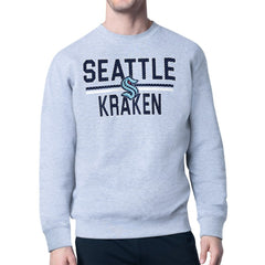 Seattle Kraken Starter Mesh Look Team Name Logo Pullover Sweatshirt -  NHL Sweatshirts